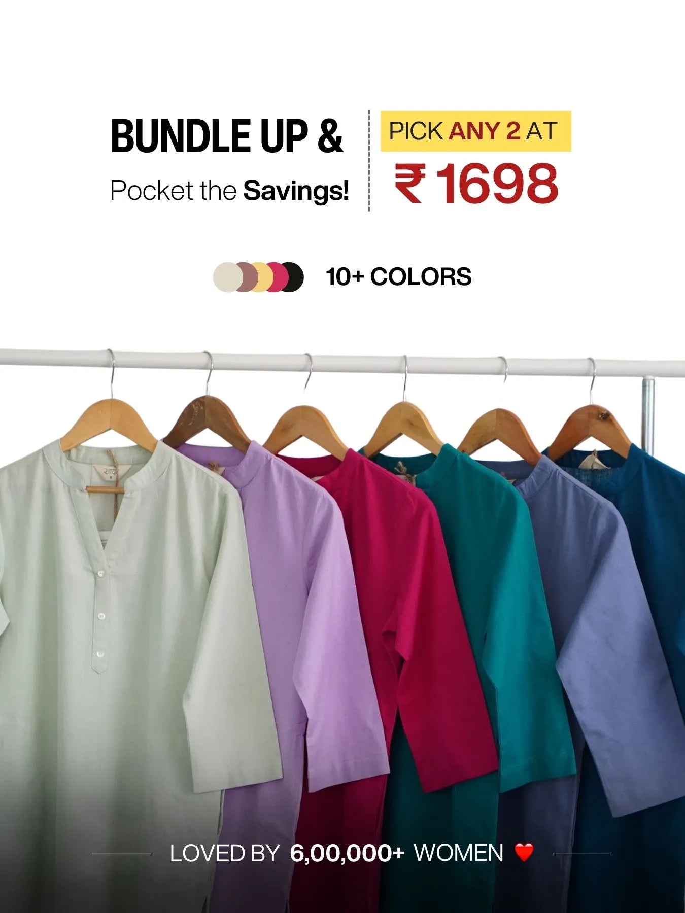 Women Hot Pink Airy Linen Long Kurta