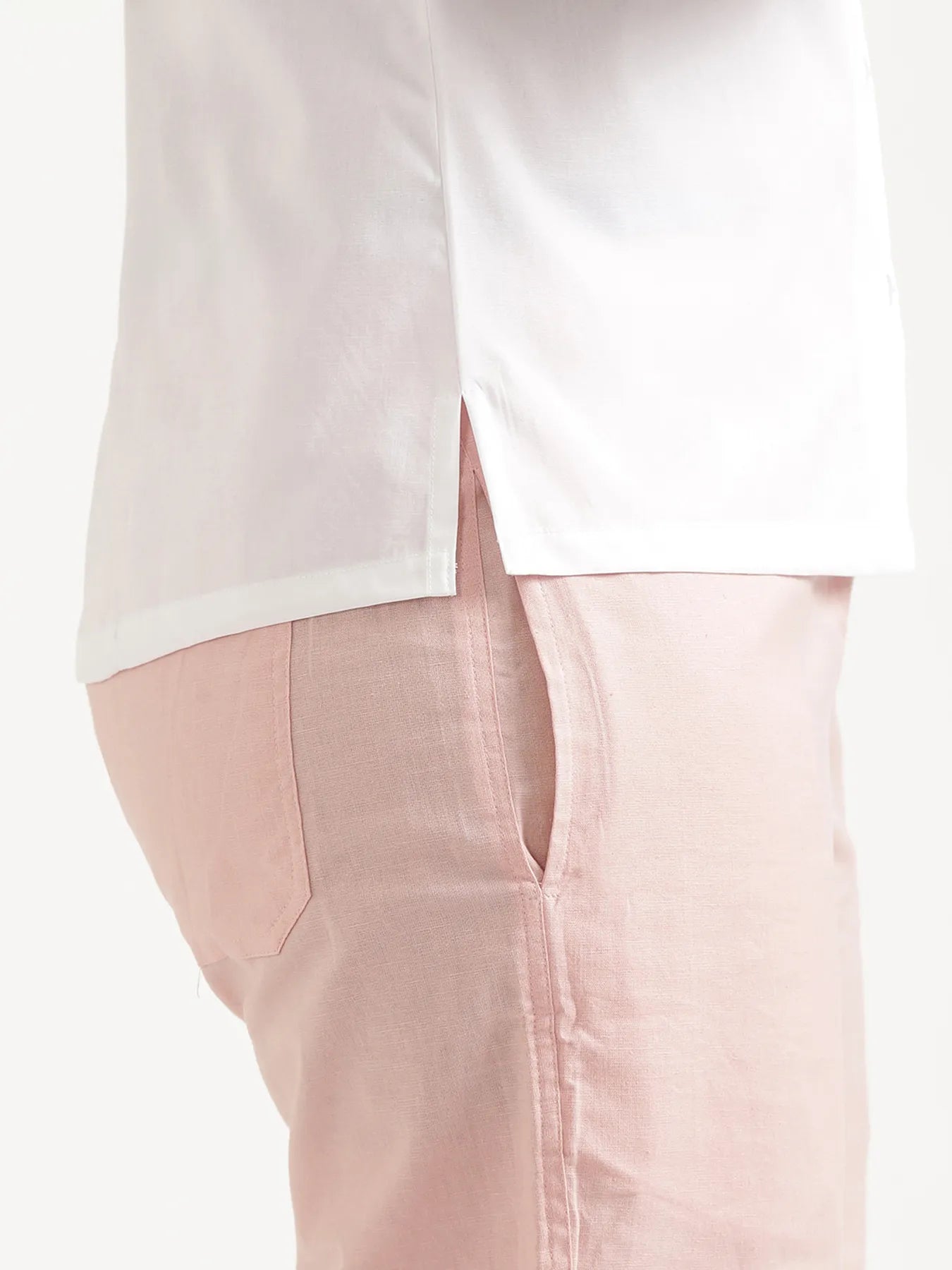 Women White Better Cotton Sleeveless Shirt