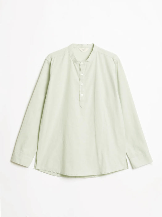 Men Mint Green Airy Linen Short Kurta