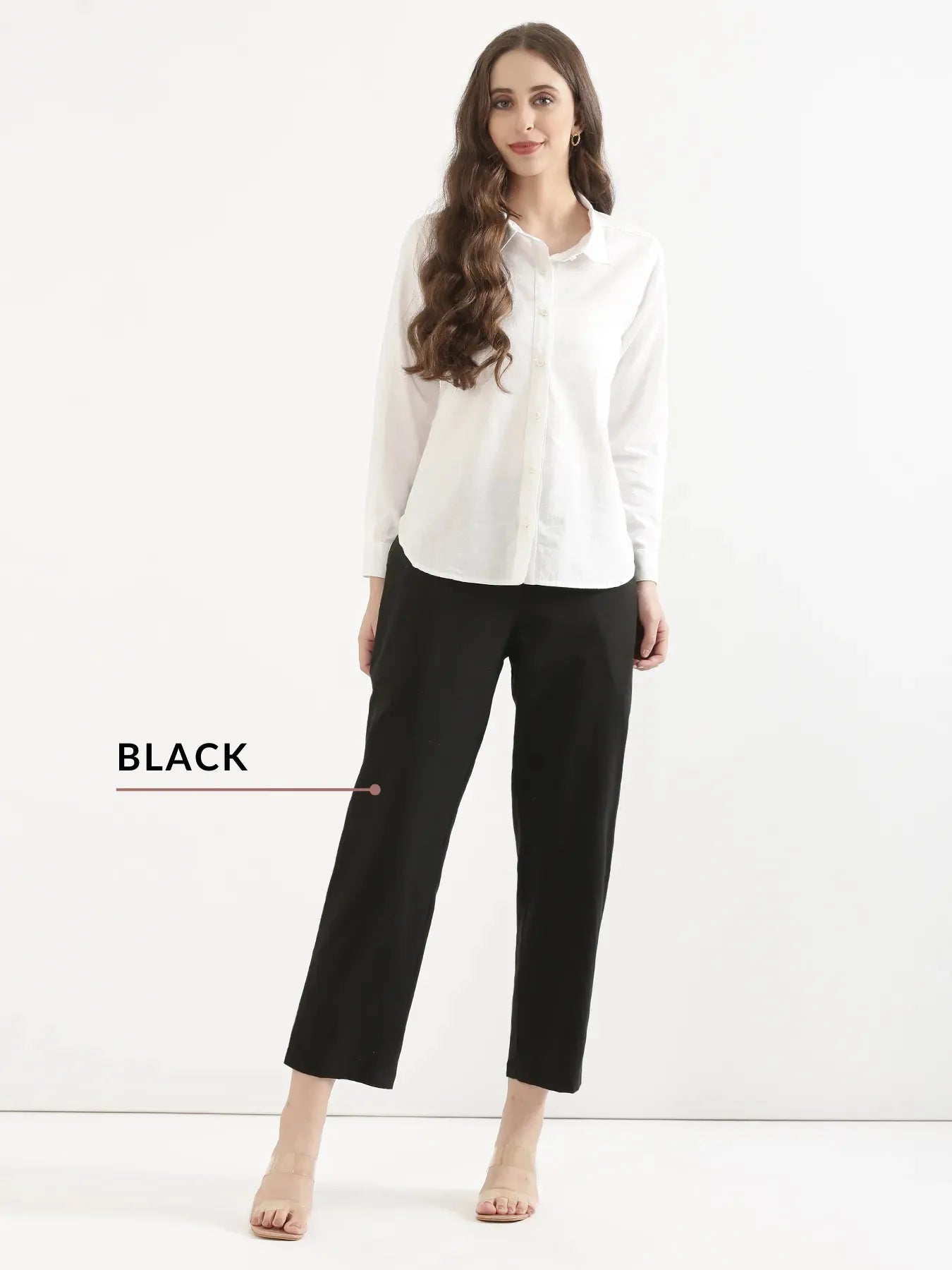 Pick Any 2 Women Airy Linen Straight Pant