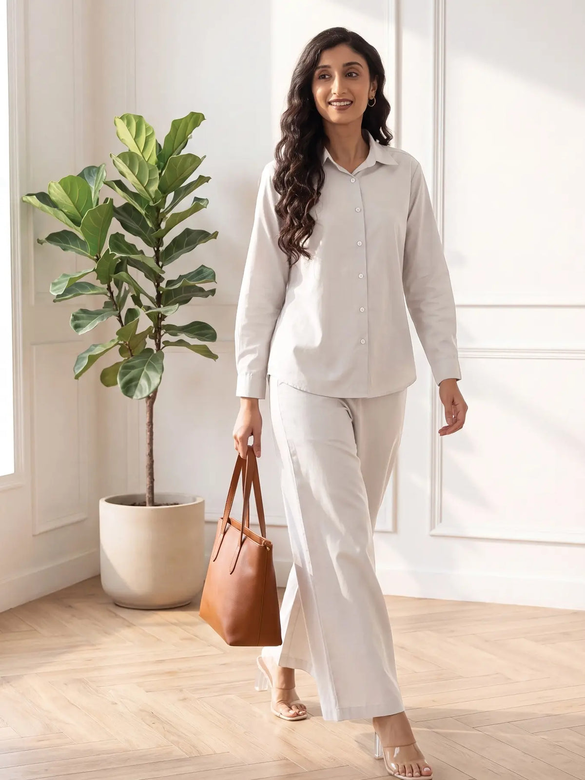 Women Grey Better Cotton Co-ord Set