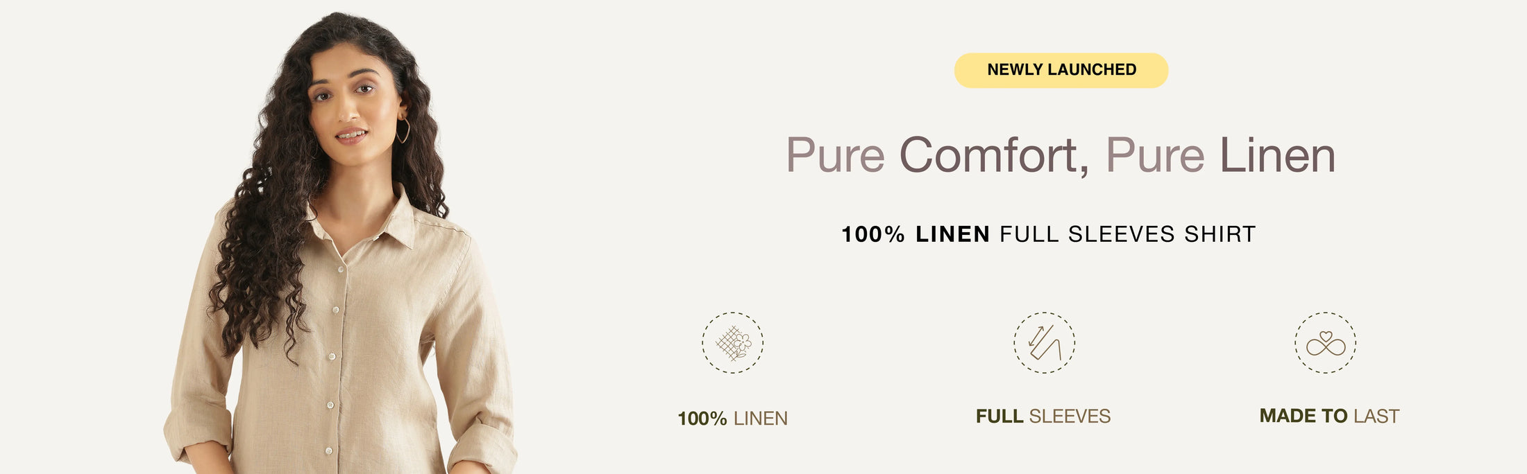 Women Pure Linen Shirts
