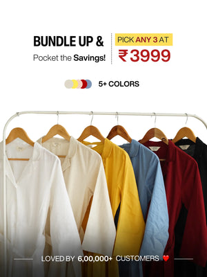 Pick Any 3 Women Airy Linen Flared Dress