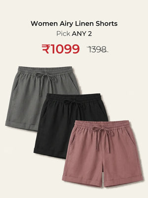 Pick Any 2 banner - Pick Any 2 Women Airy Linen Shorts