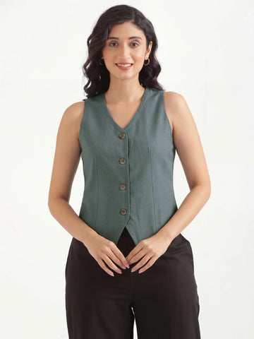 Airy Linen Waist Coat