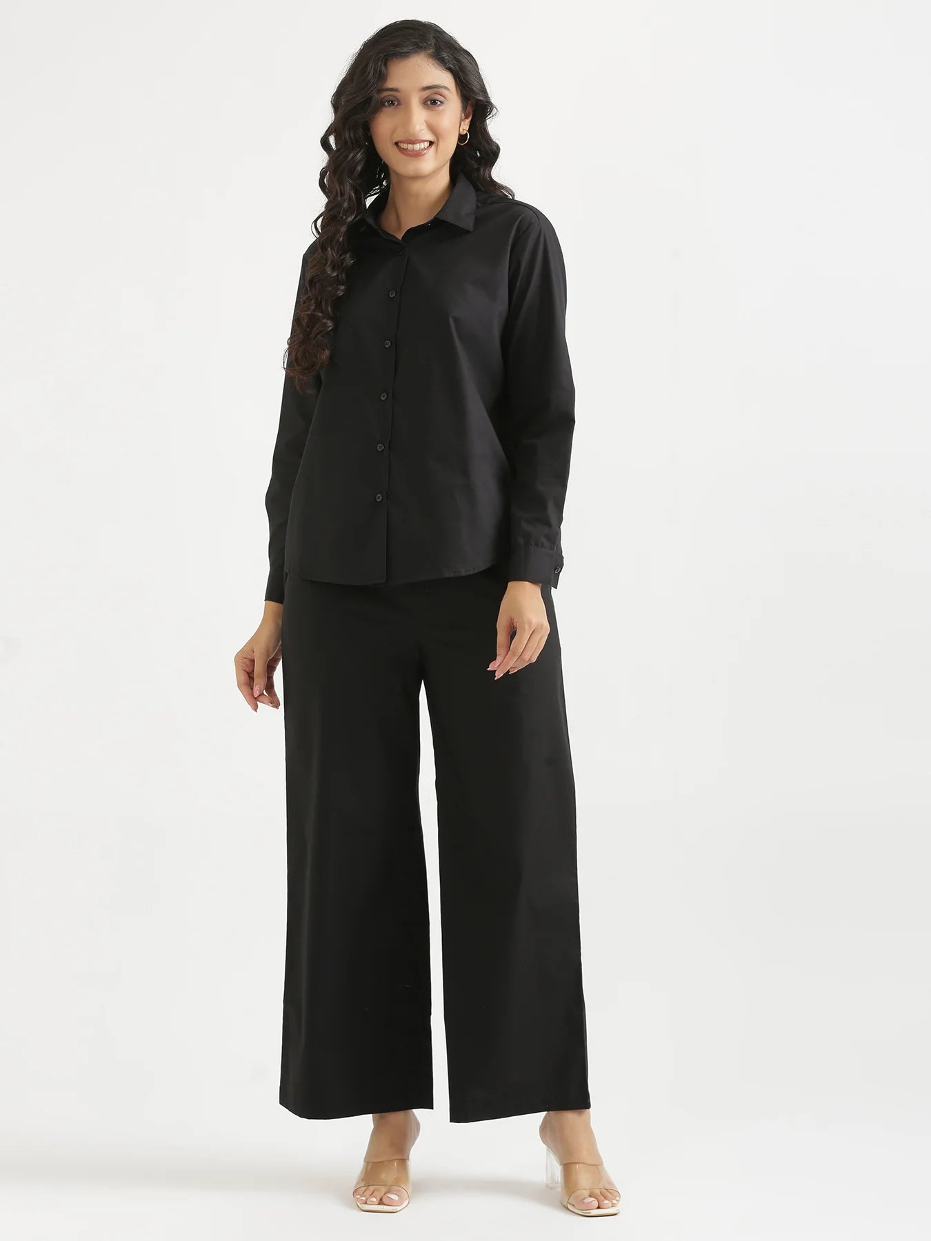 Women Black Better Cotton Casual Pant