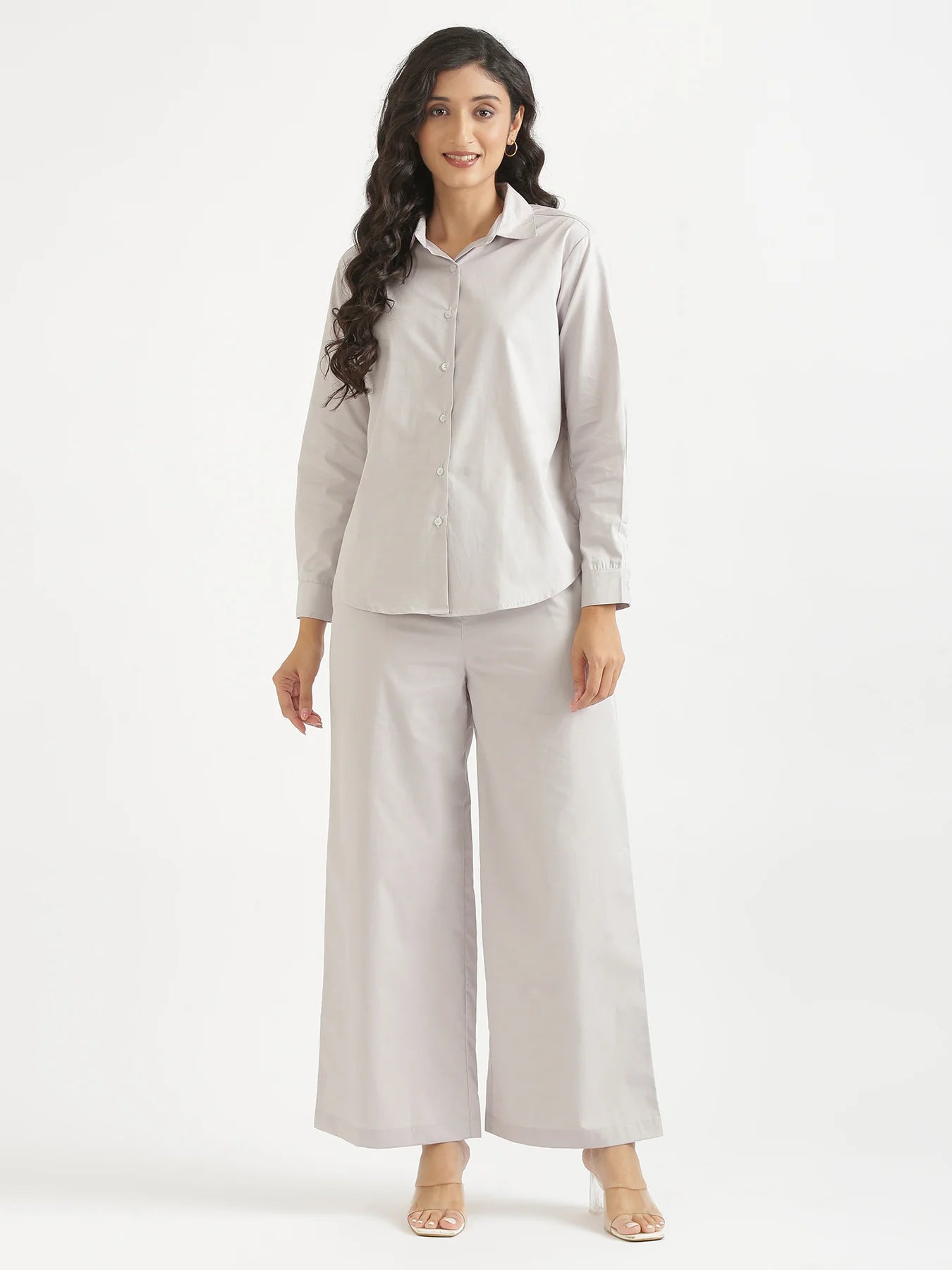 Women Grey Better Cotton Casual Pant