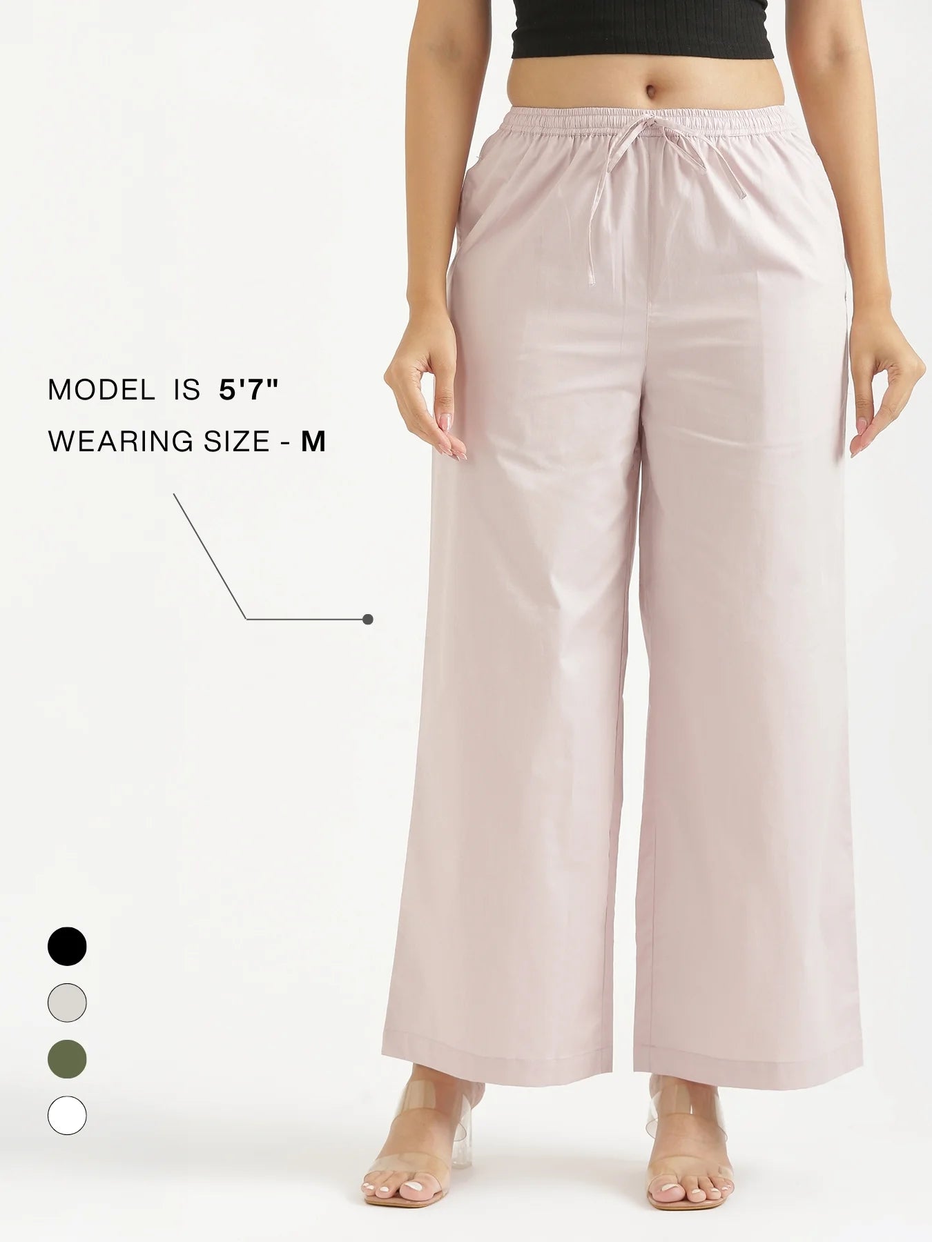 Women Mauve Pink Better Cotton Casual Pant