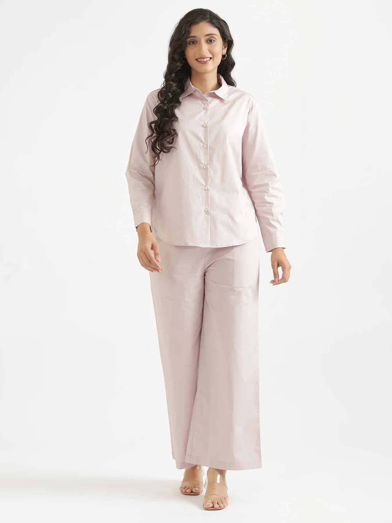 Women Mauve Pink Better Cotton Casual Pant