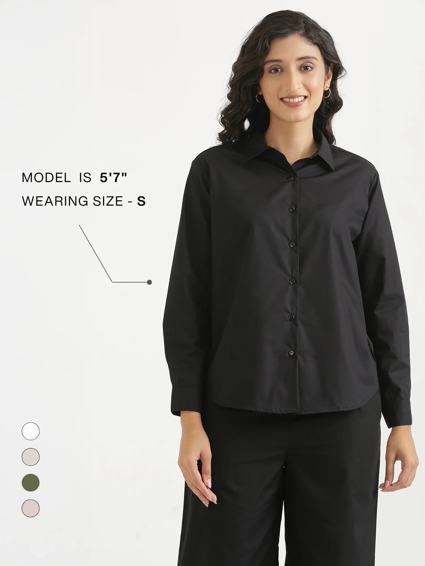 Women Black Better Cotton Everyday Shirt