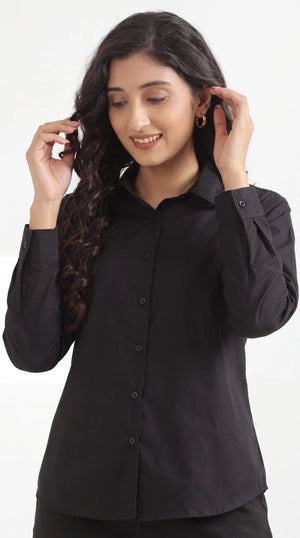 Women Black Better Cotton Everyday Shirt
