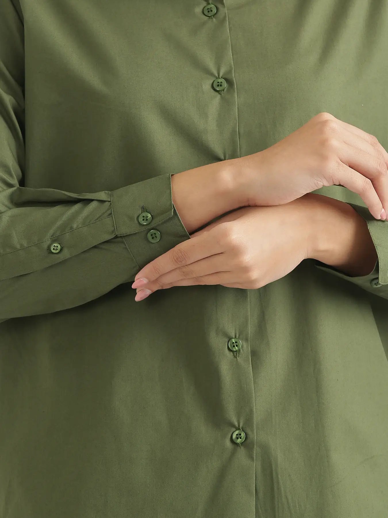 Women Forest Green Better Cotton Everyday Shirt