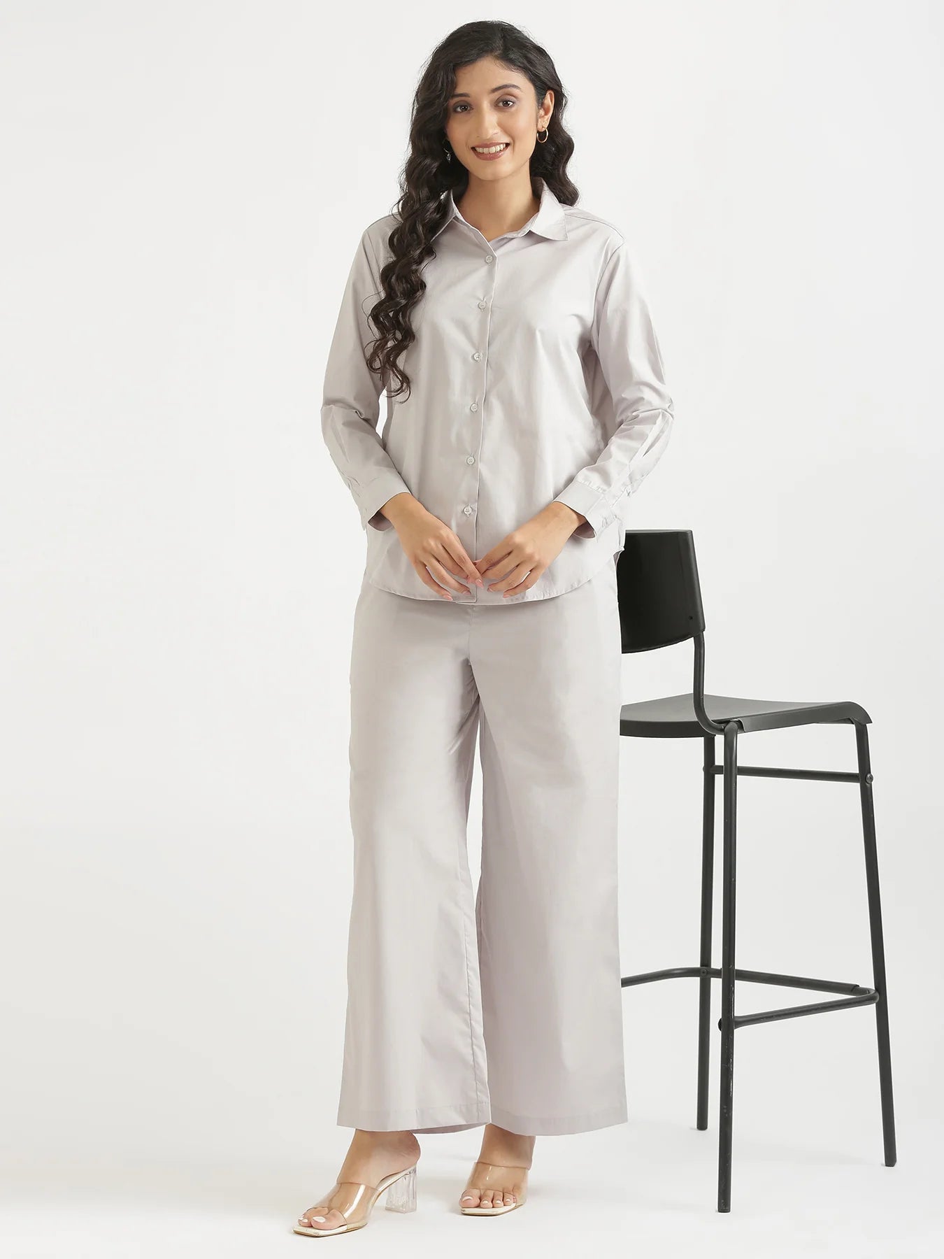 Women Grey Better Cotton Everyday Shirt