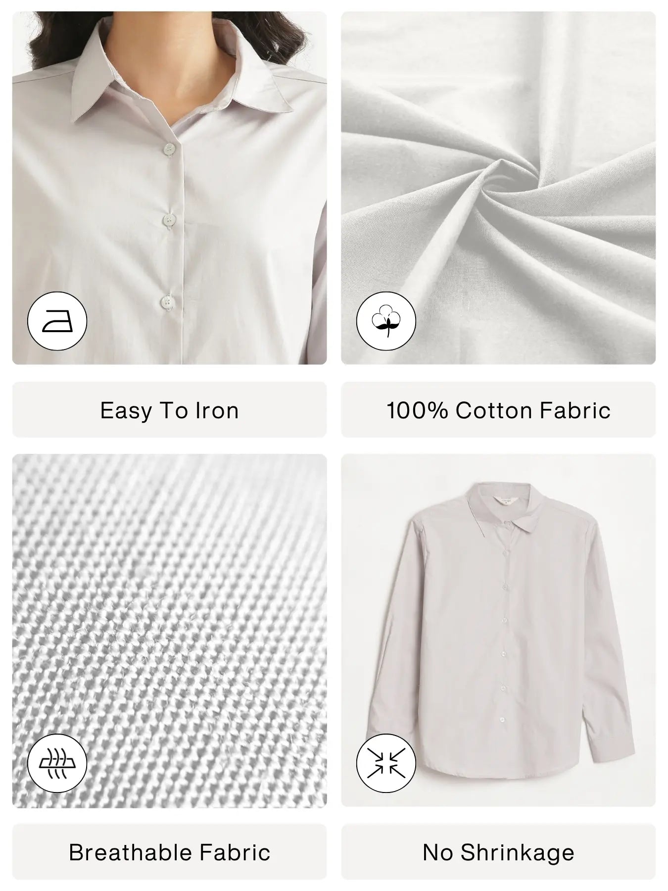 Women Grey Better Cotton Everyday Shirt