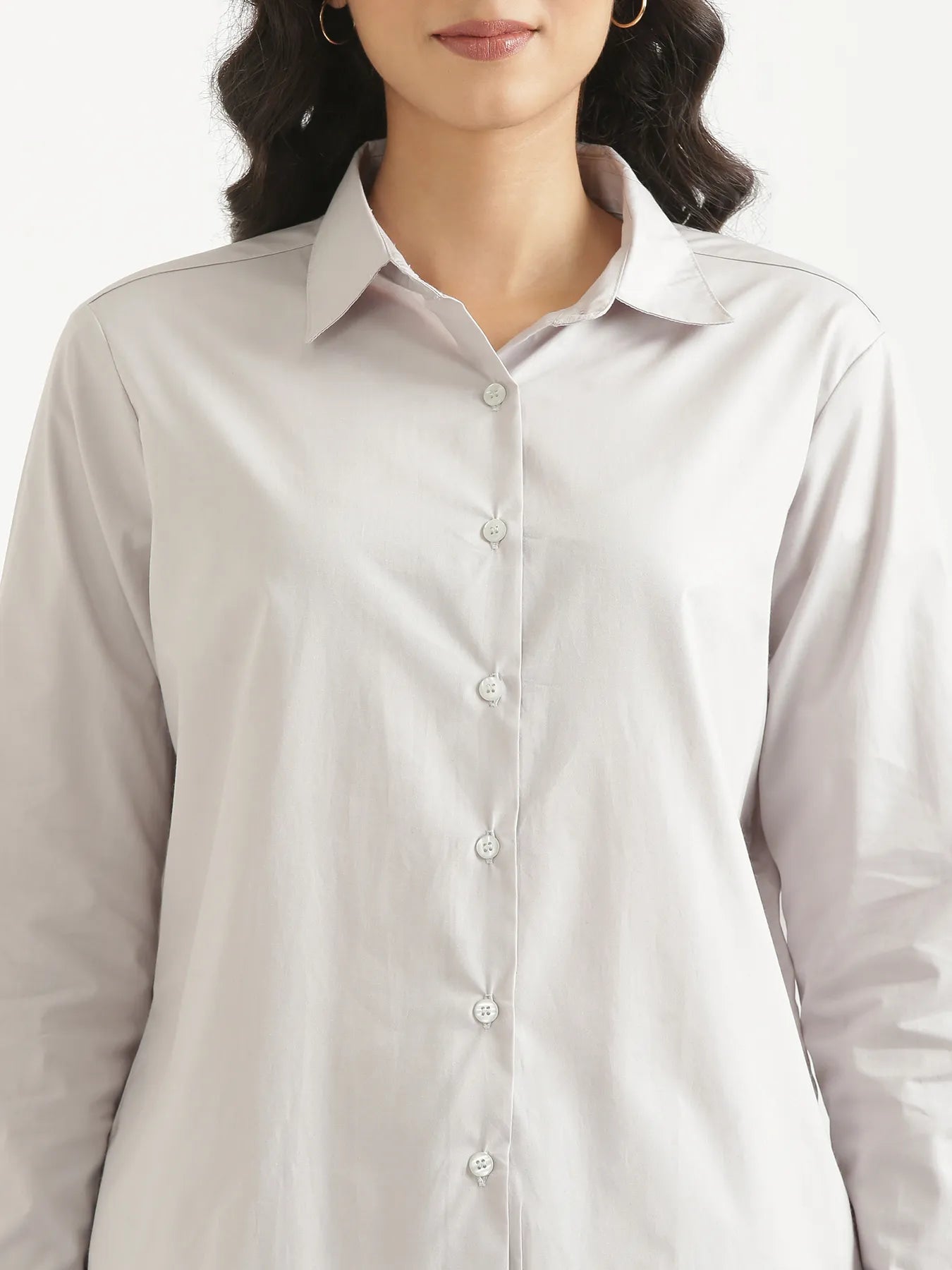 Women Grey Better Cotton Everyday Shirt