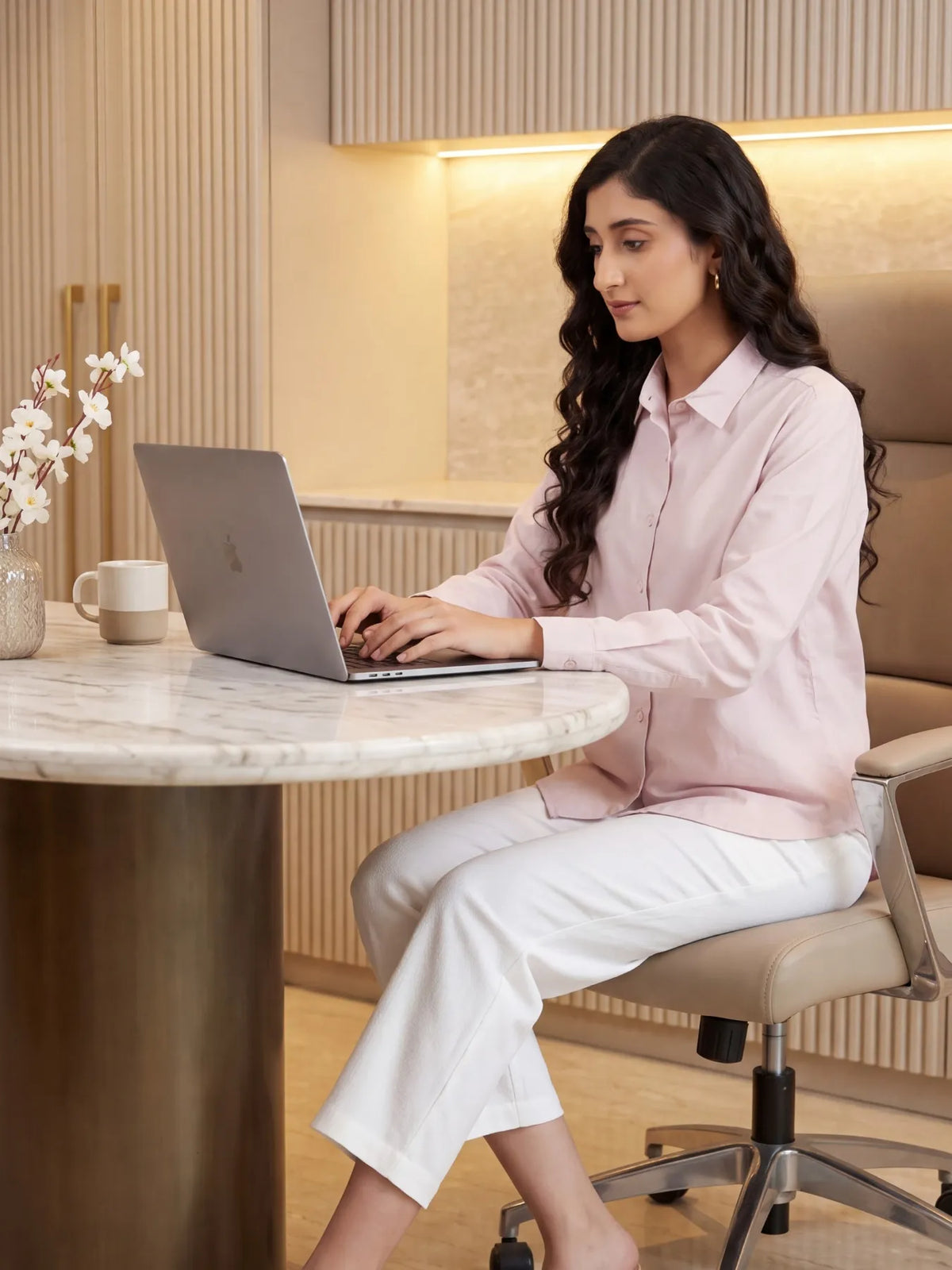Women Mauve Pink Better Cotton Co-ord Set