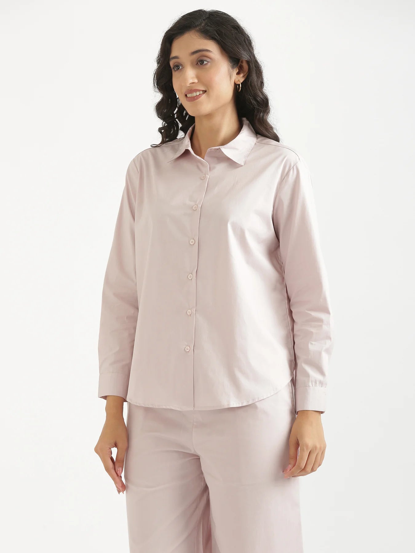 Women Mauve Pink Better Cotton Everyday Shirt