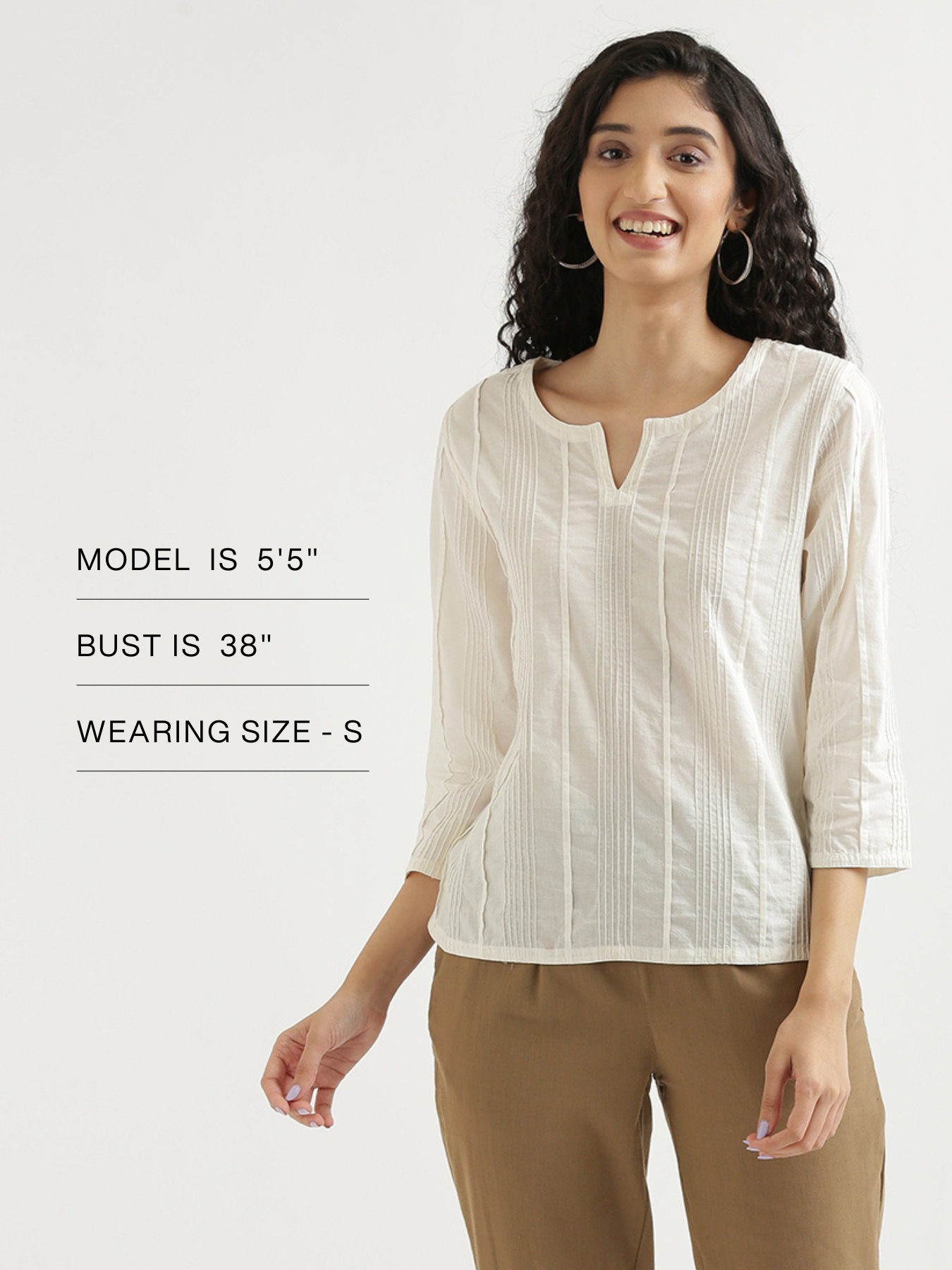 Women White Everyday Cotton Top