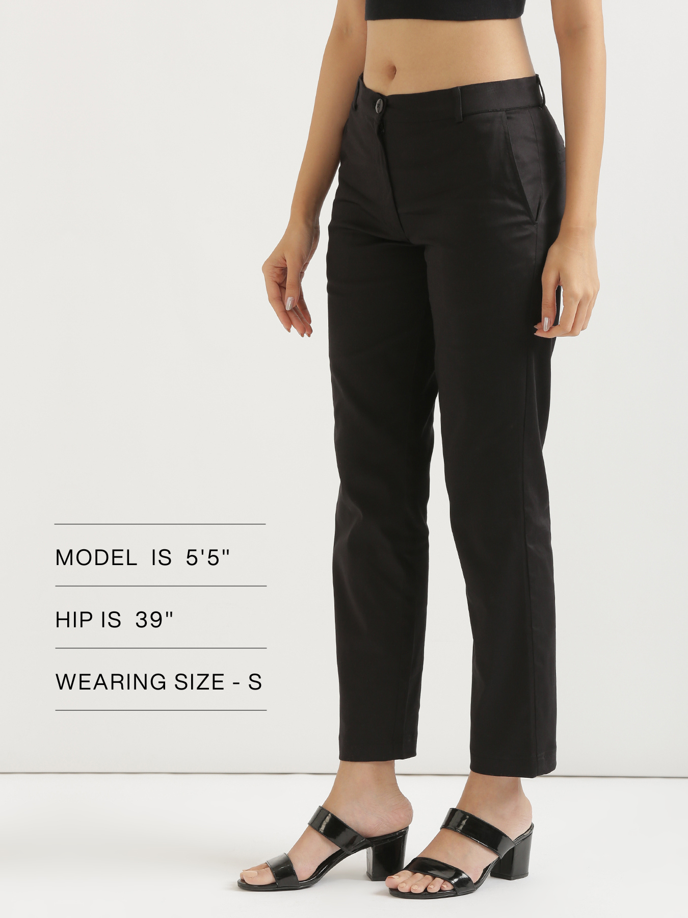 Women Black Formal Pant