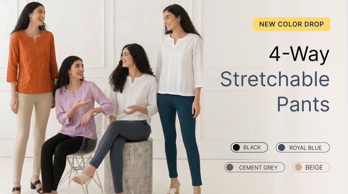 Women 4-Way Scretchable Pants