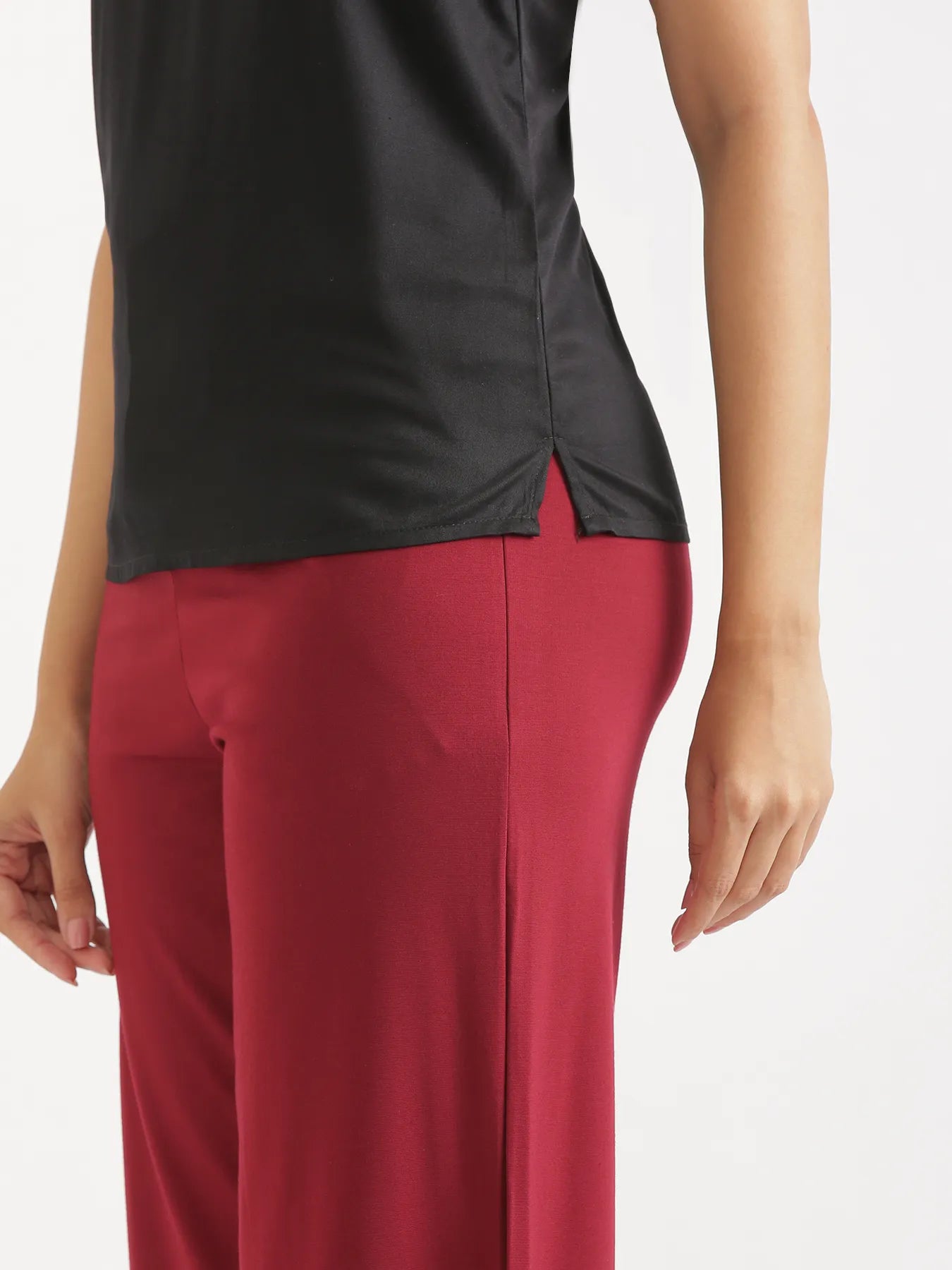 Women Black Flowy Camisole Top