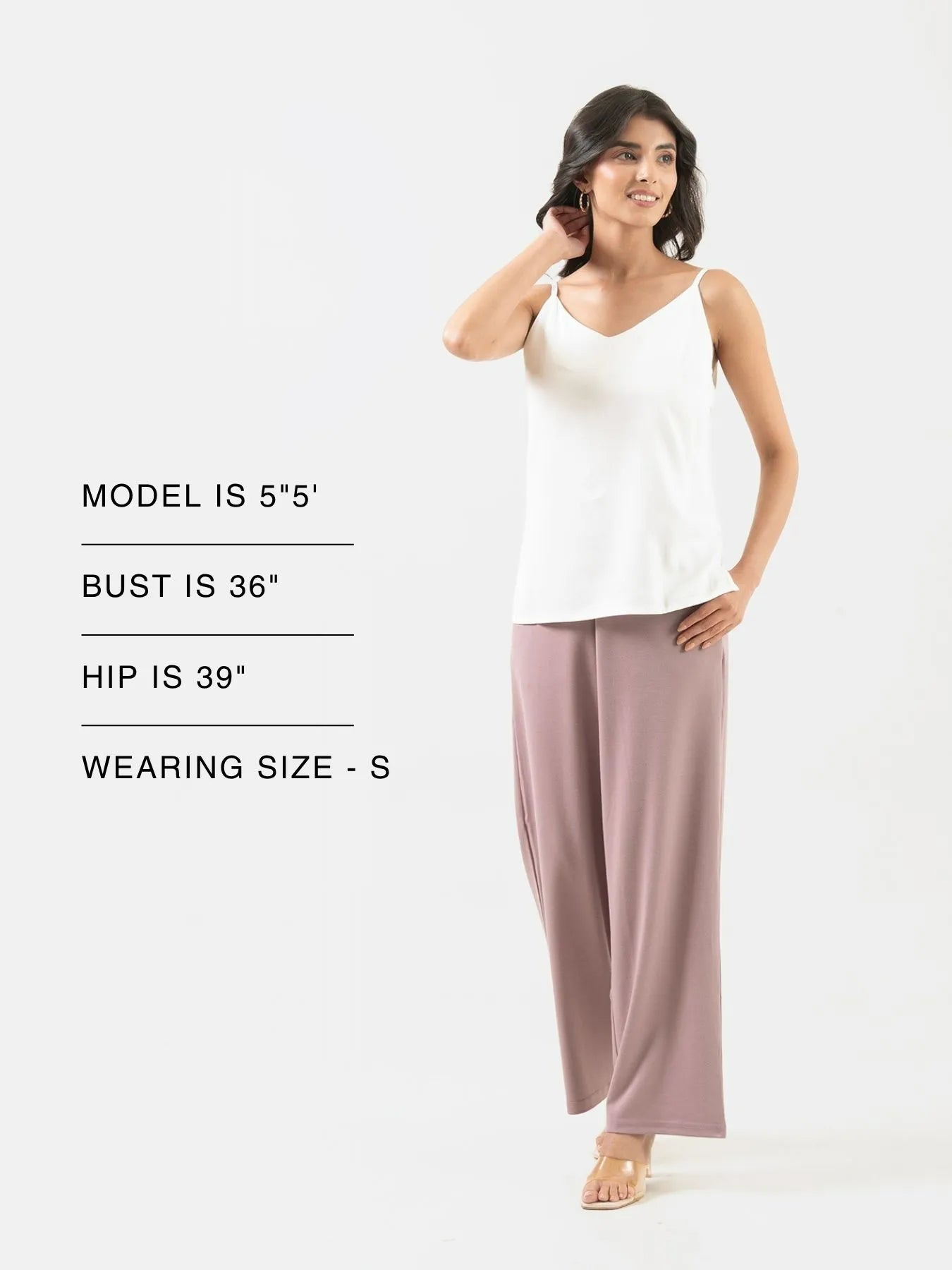Women White Flowy Camisole Top