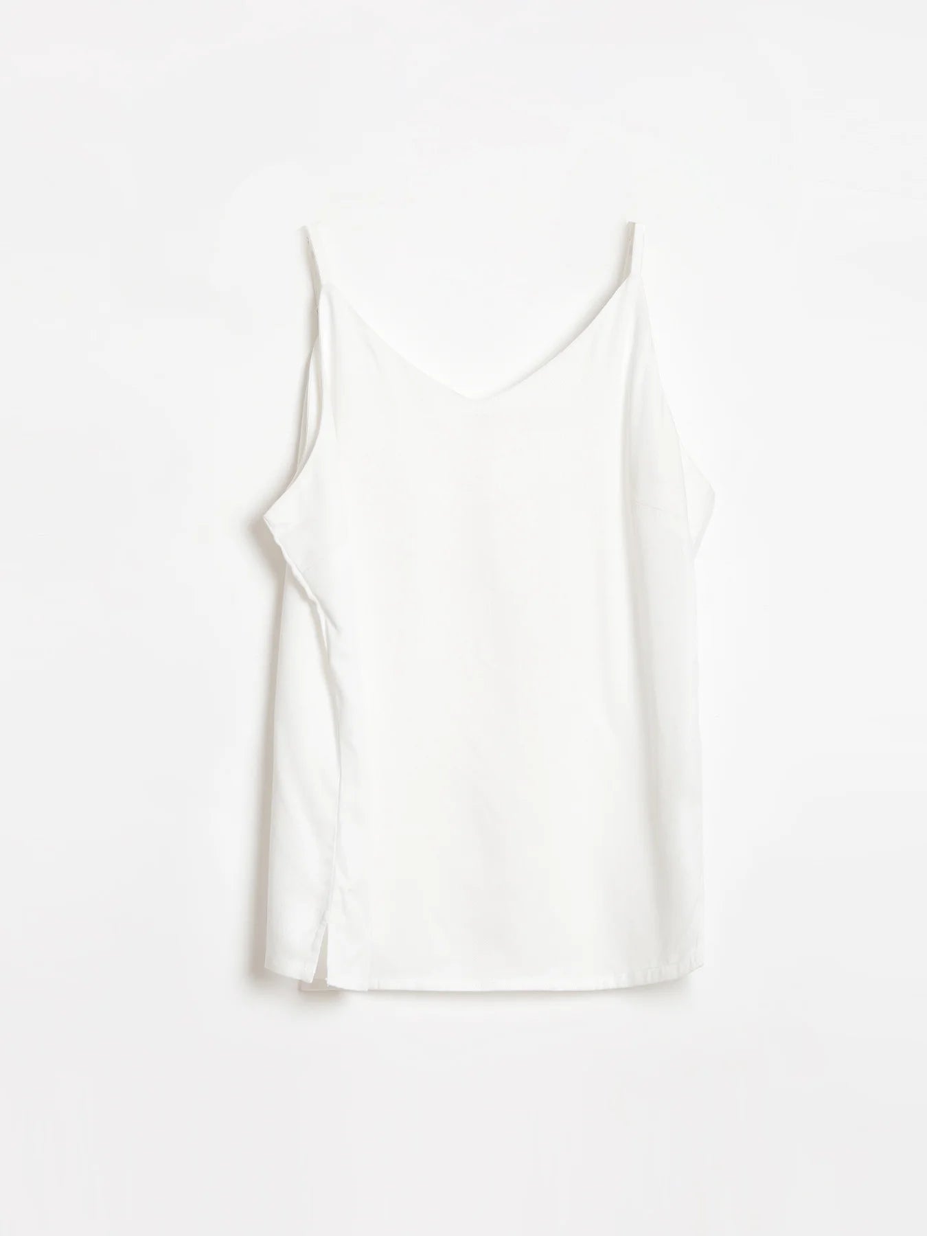 Women White Flowy Camisole Top