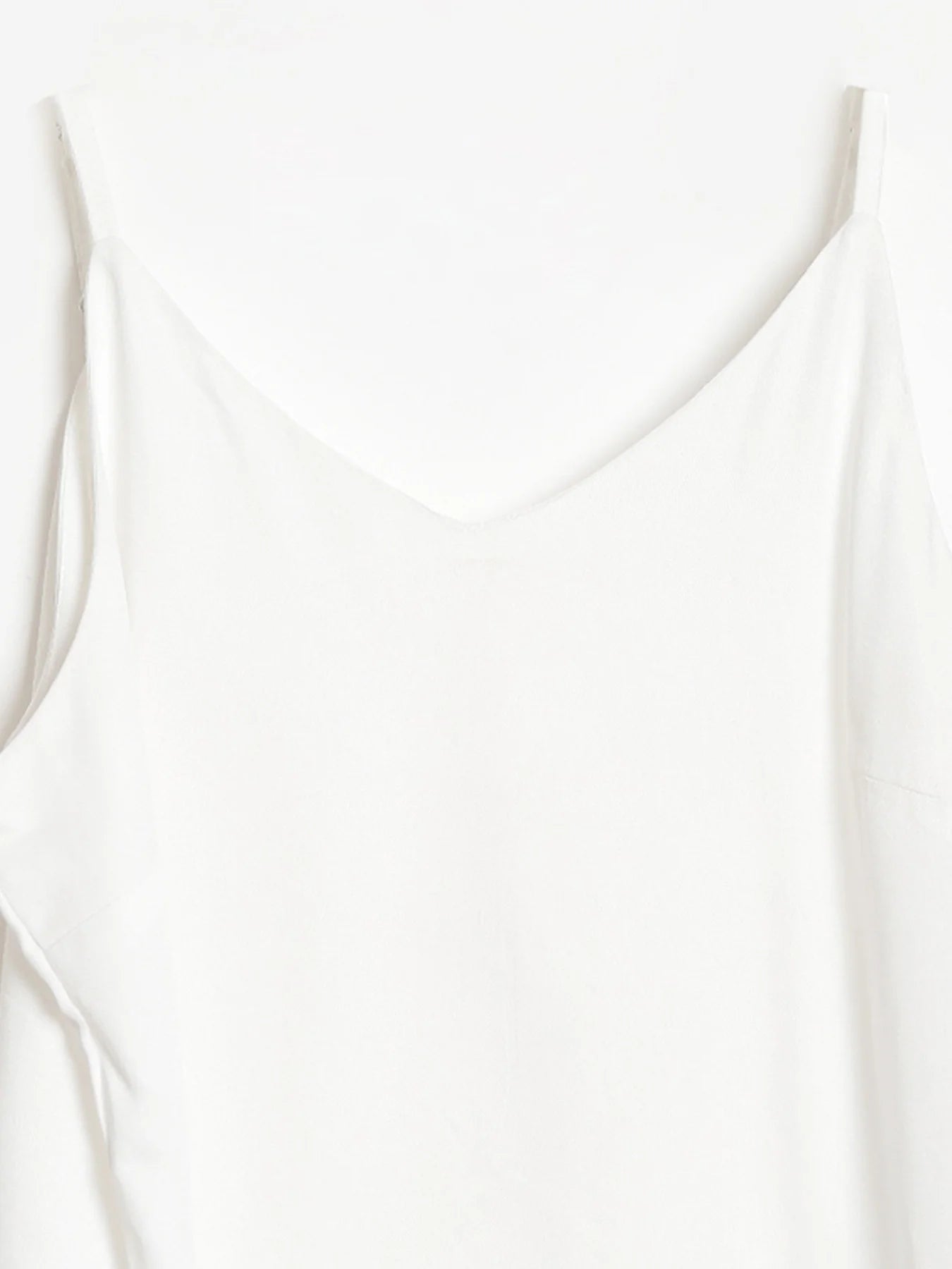 Women White Flowy Camisole Top