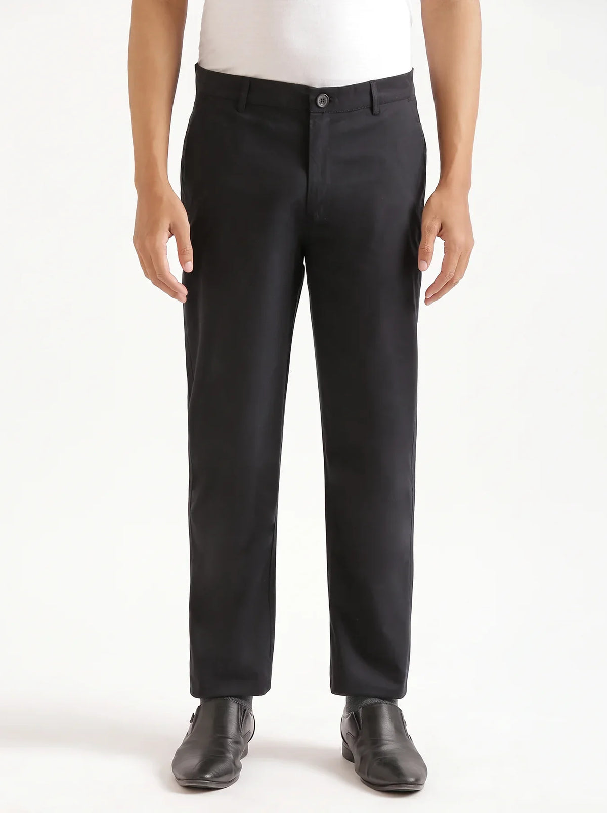 Pick Any 3 Men Classic Cotton Chinos - Black