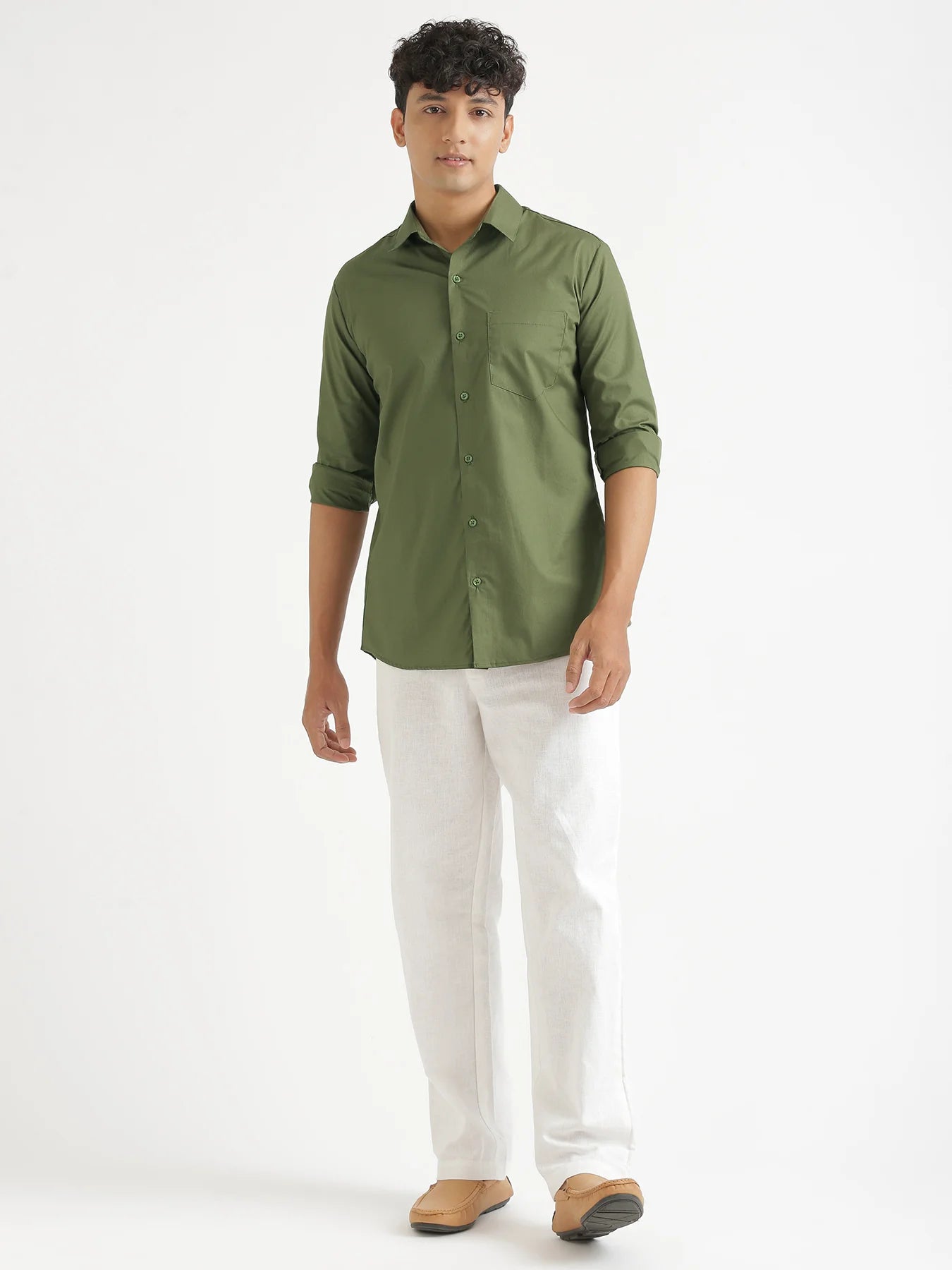 Men Forest Green Better Cotton Everyday Shirt