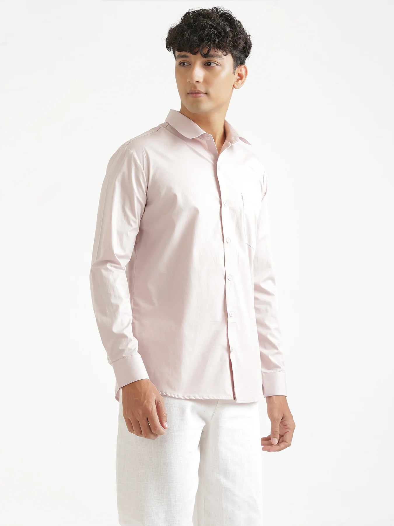 Men Mauve Pink Better Cotton Everyday Shirt