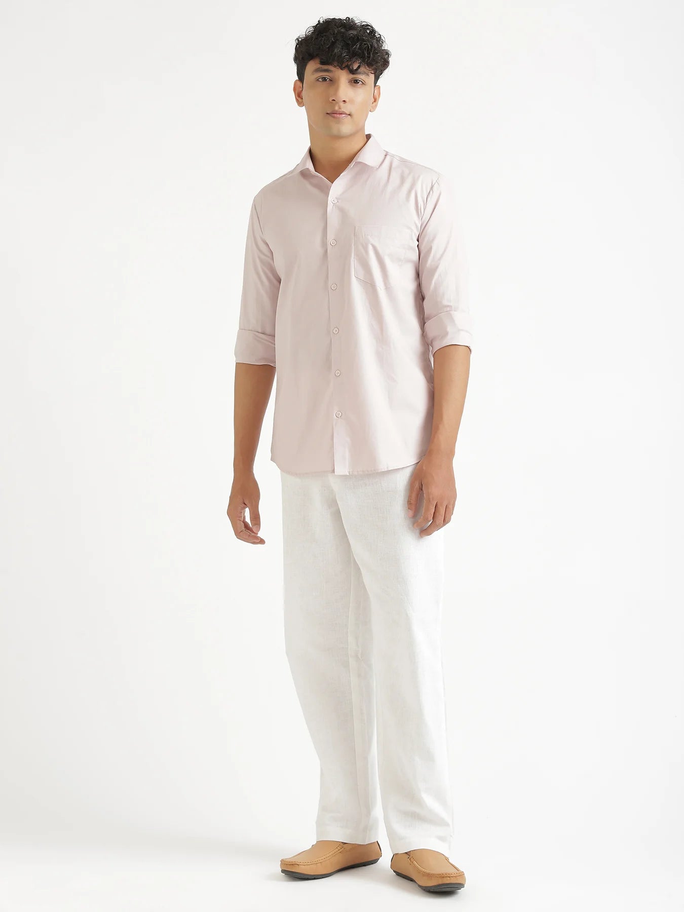 Men Mauve Pink Better Cotton Everyday Shirt
