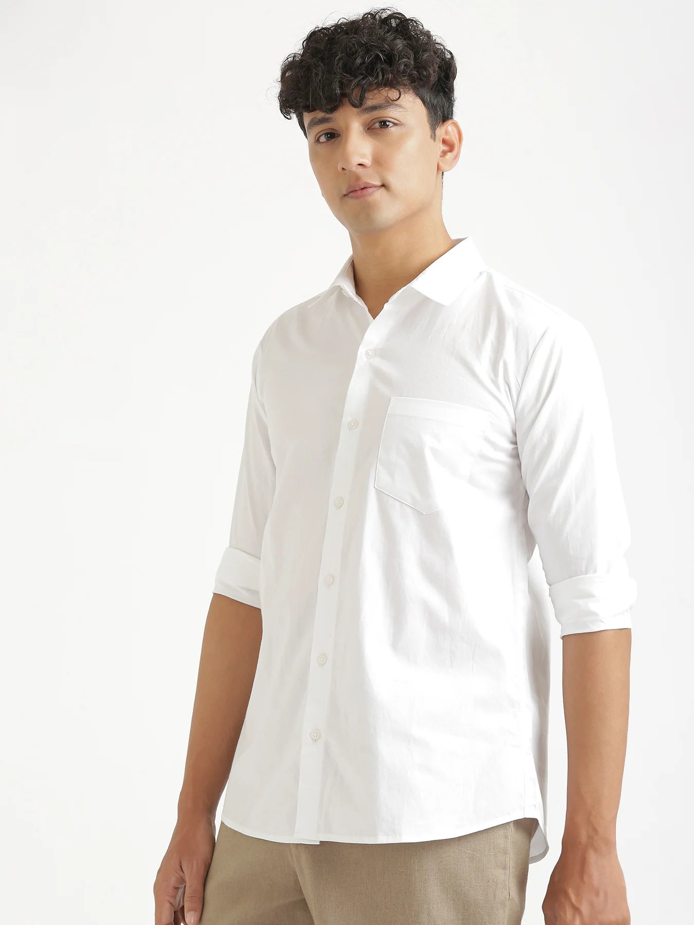 Men White Better Cotton Everyday Shirt