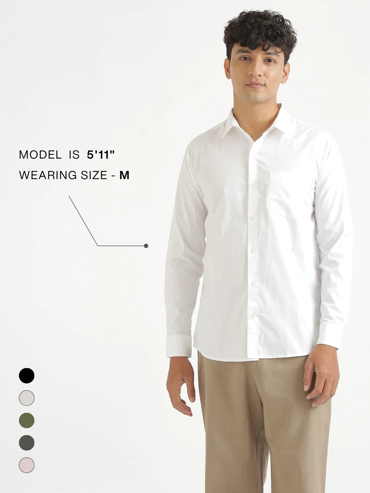 Men White Better Cotton Everyday Shirt
