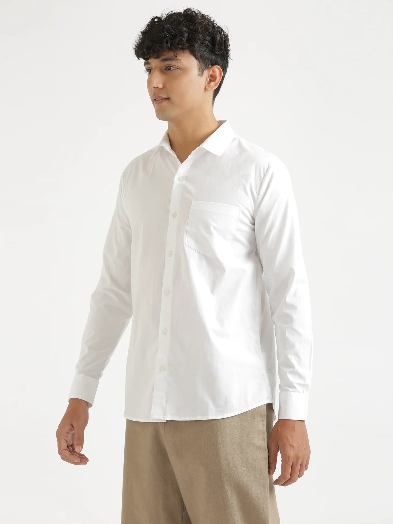 Men White Better Cotton Everyday Shirt