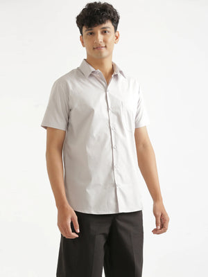 Men Grey Better Cotton Half Sleeve Shirt