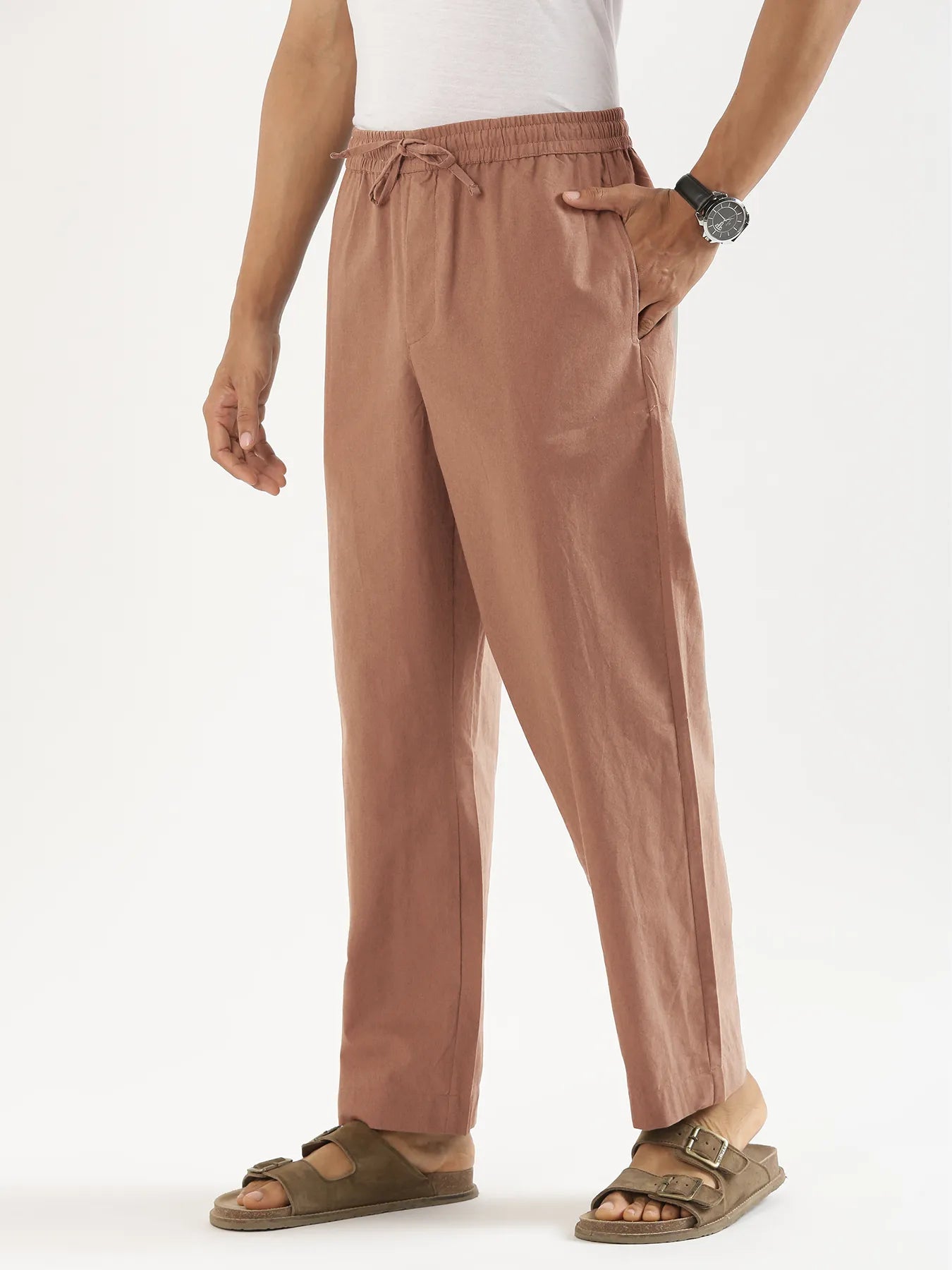 Men Mocha Mouse Cotton Pant