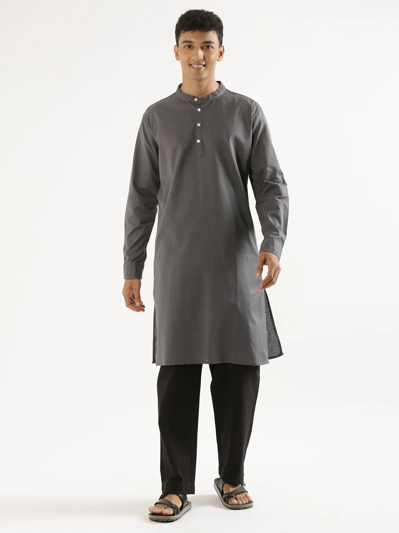Pick Any 2 Men Airy Linen Long Kurta