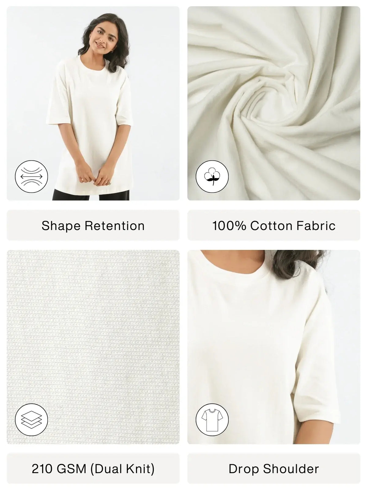 Men Off White Oversized T-shirt - Off White
