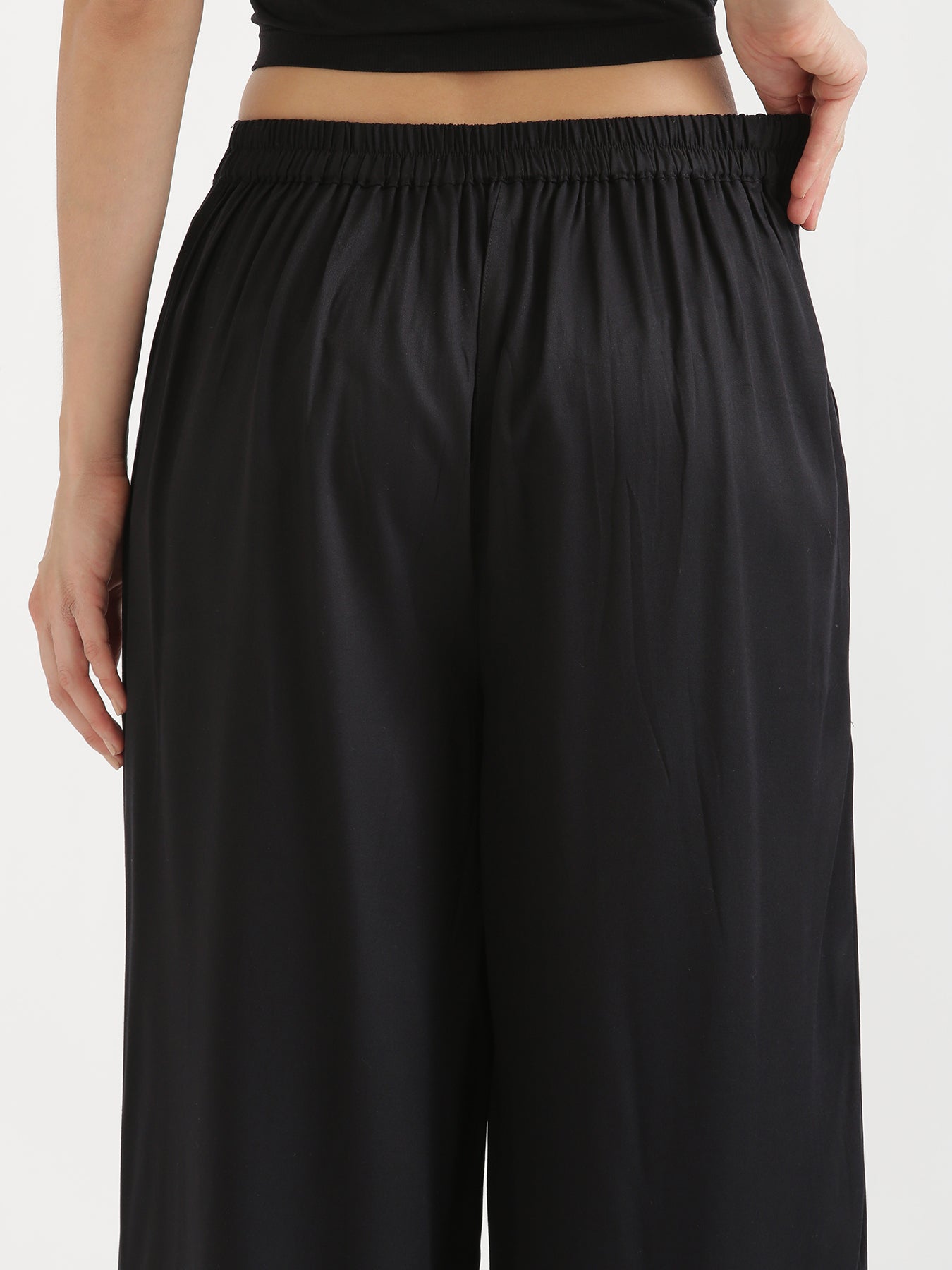 Black Viscose Coord Set