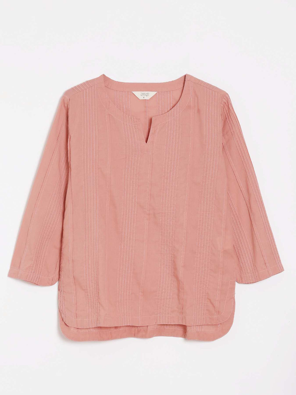Women Rose Taupe Everyday Cotton Top