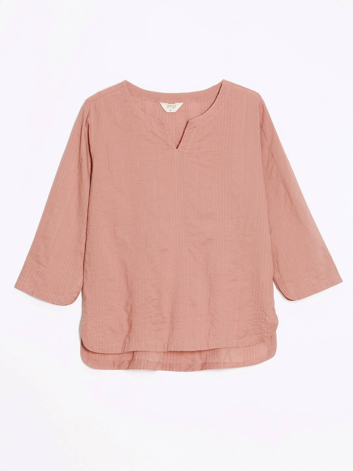 Women Rose Taupe Everyday Cotton Top