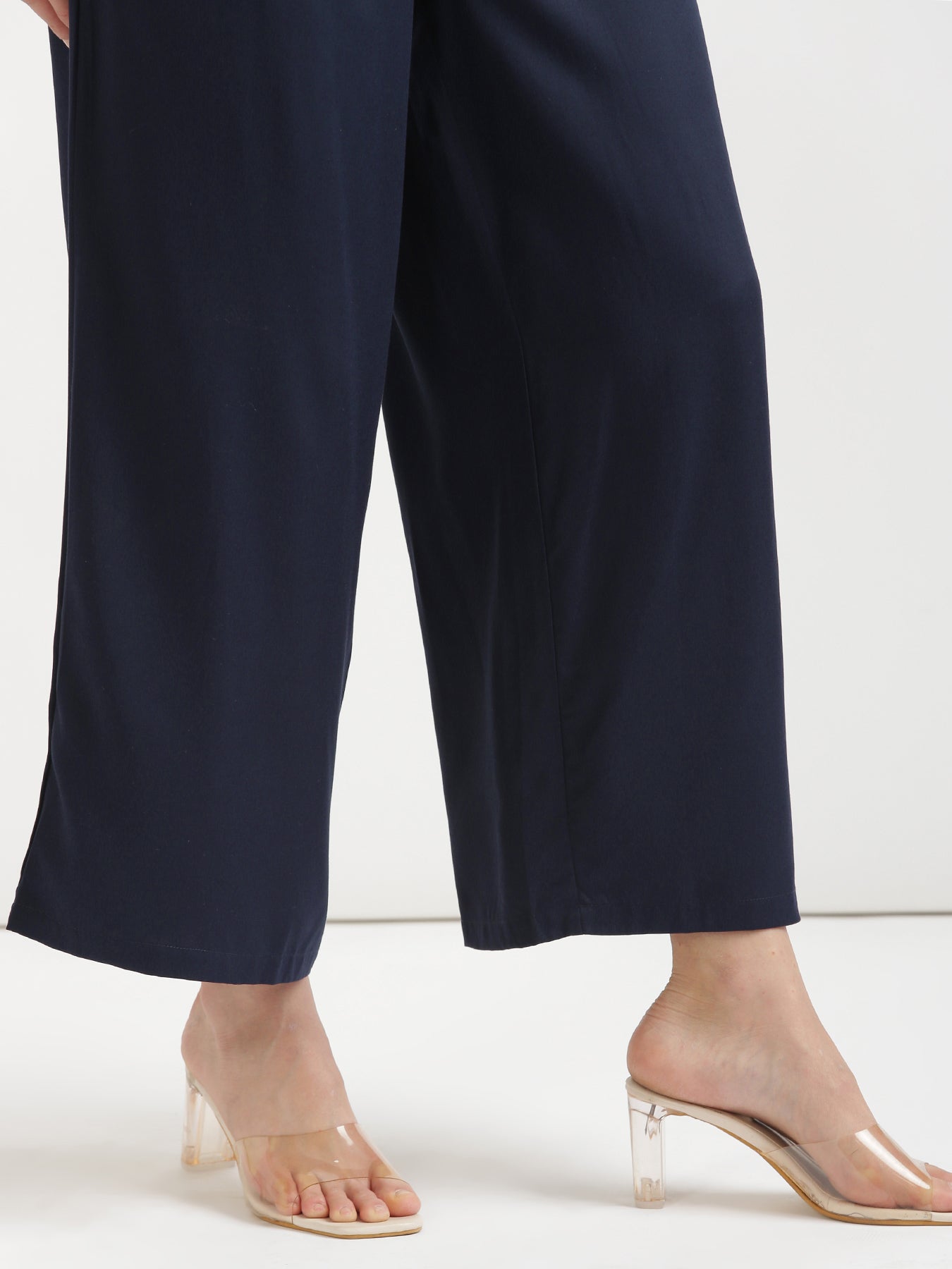 Navy Blue Viscose Coord Set