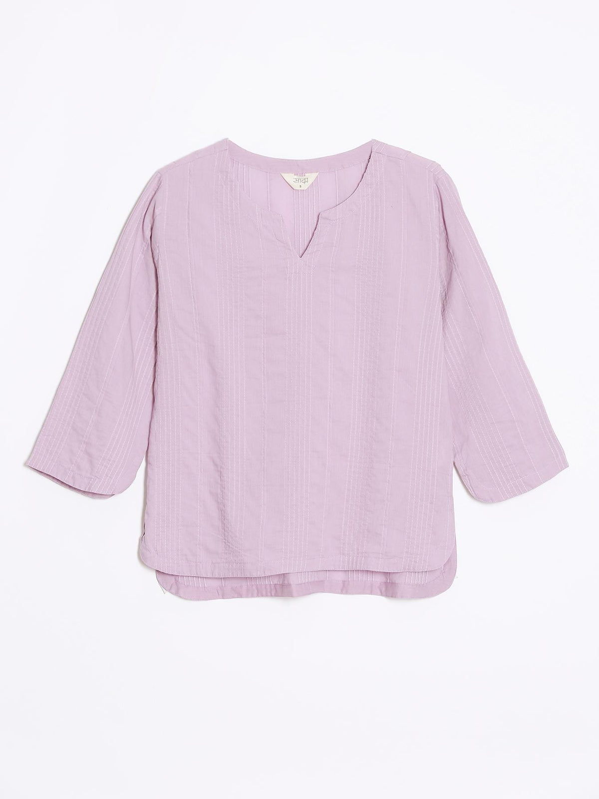 Women Lilac Everyday Cotton Top