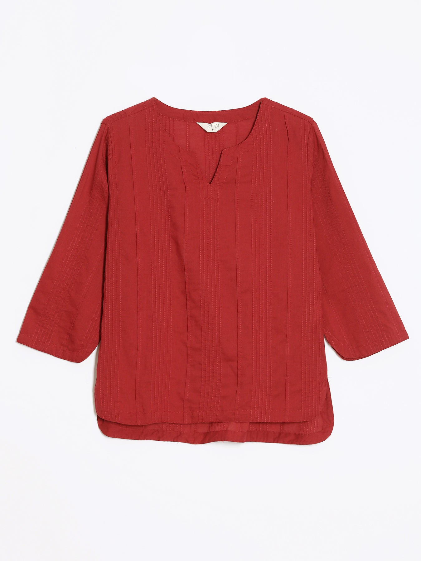 Women Raspberry Everyday Cotton Top