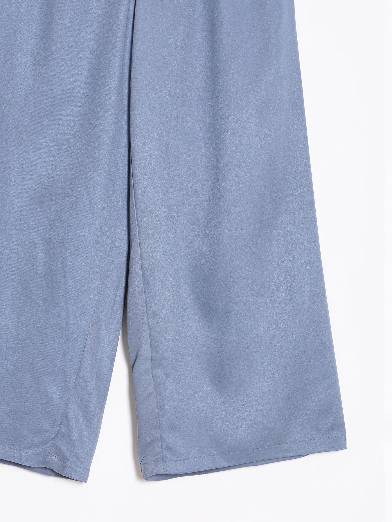 Women Plus Size English Blue Viscose Palazzo Pant