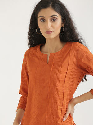 Women Cinnamon Everyday Cotton Top