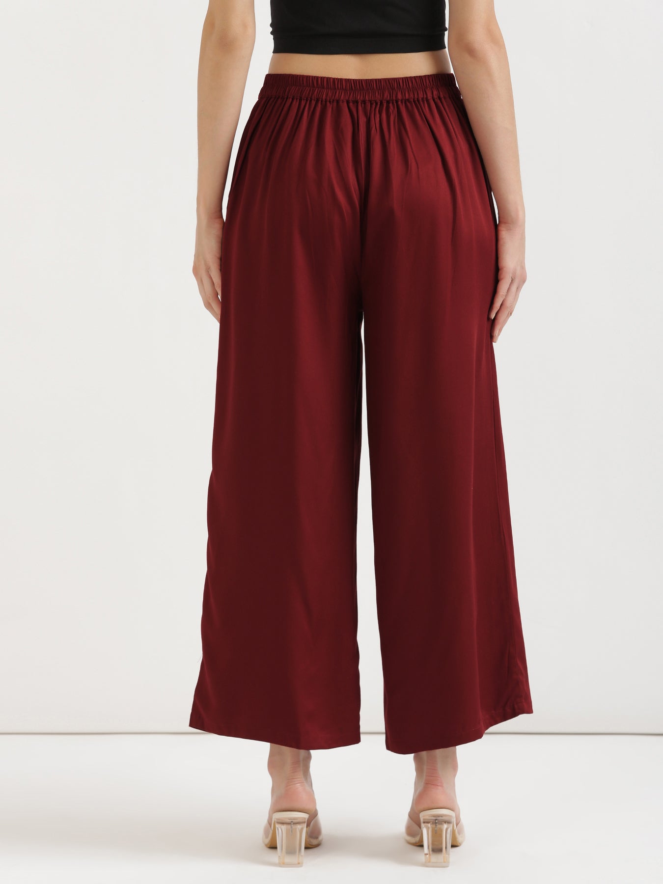 Maroon Viscose Coord Set