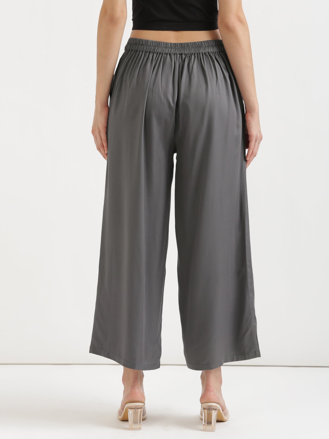 Grey Viscose Coord Set