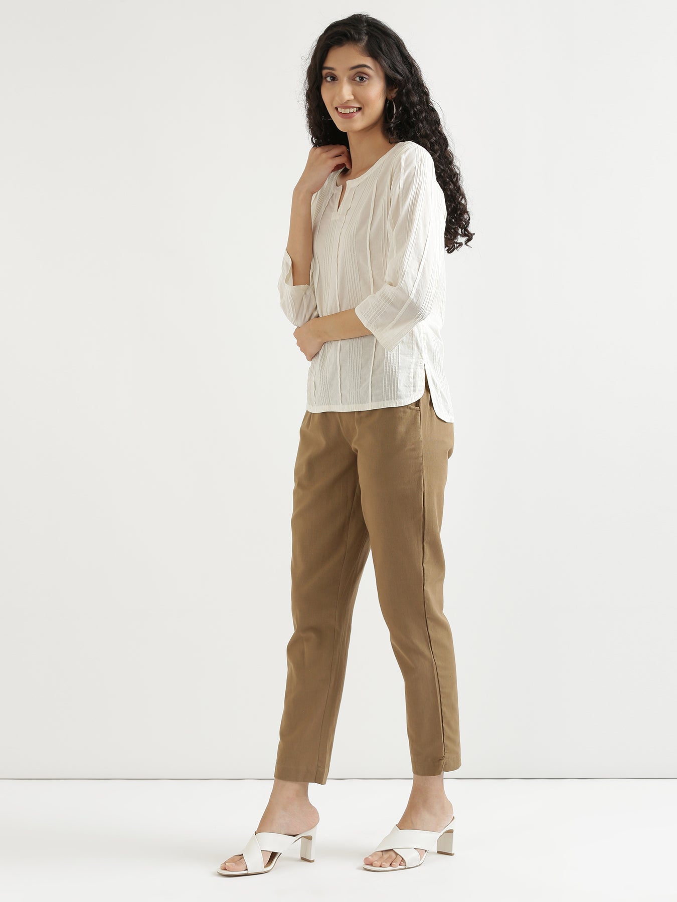 Women White Everyday Cotton Top